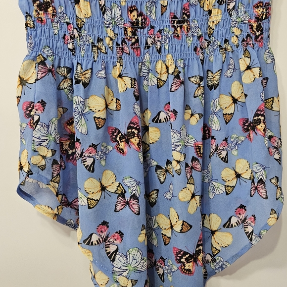 Wild Fable blue Butterfly Tube Top Size XS Woman's - Picture 8 of 10